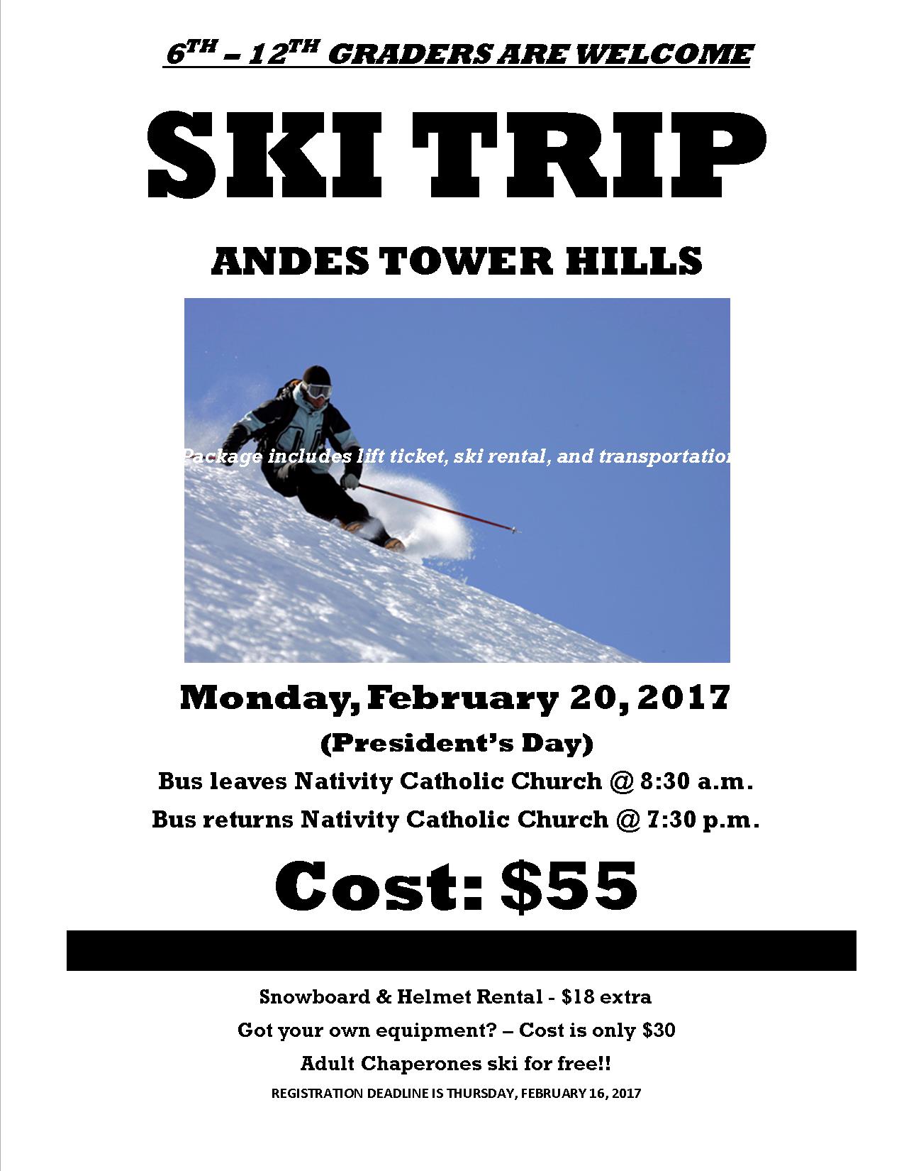 Ski trip website