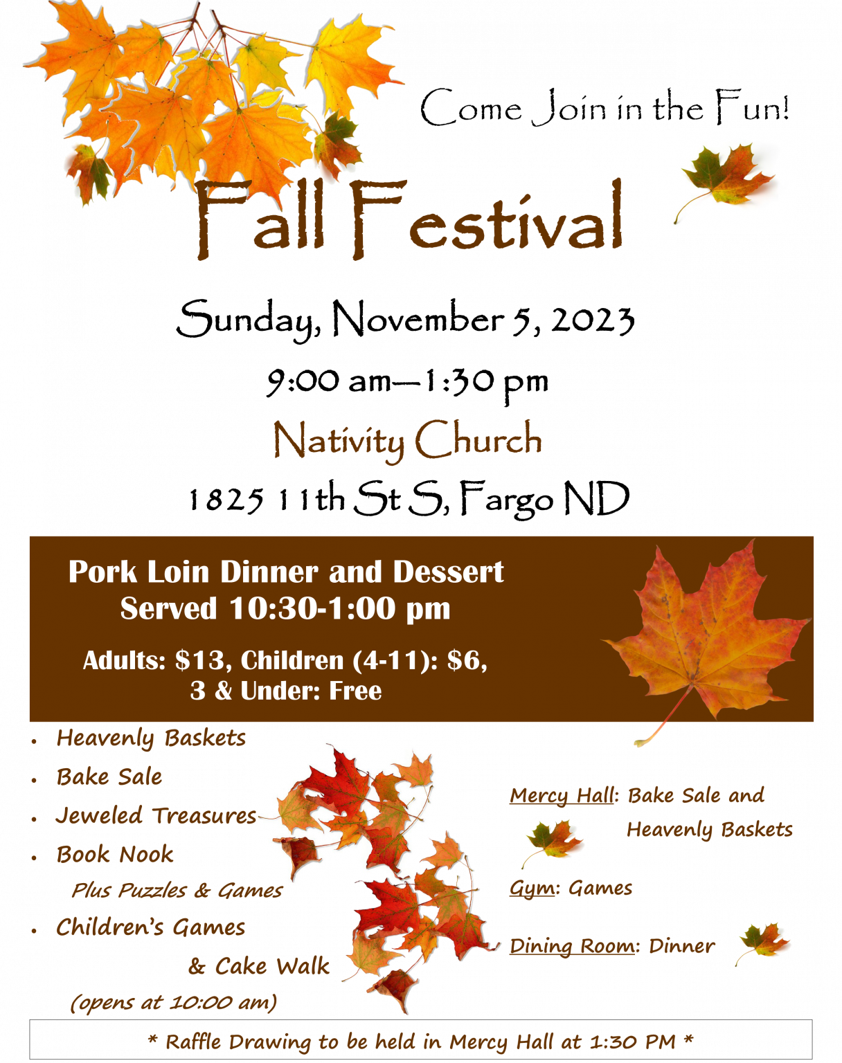 2023 Nativity Fall Festival Nativity Church of Fargo