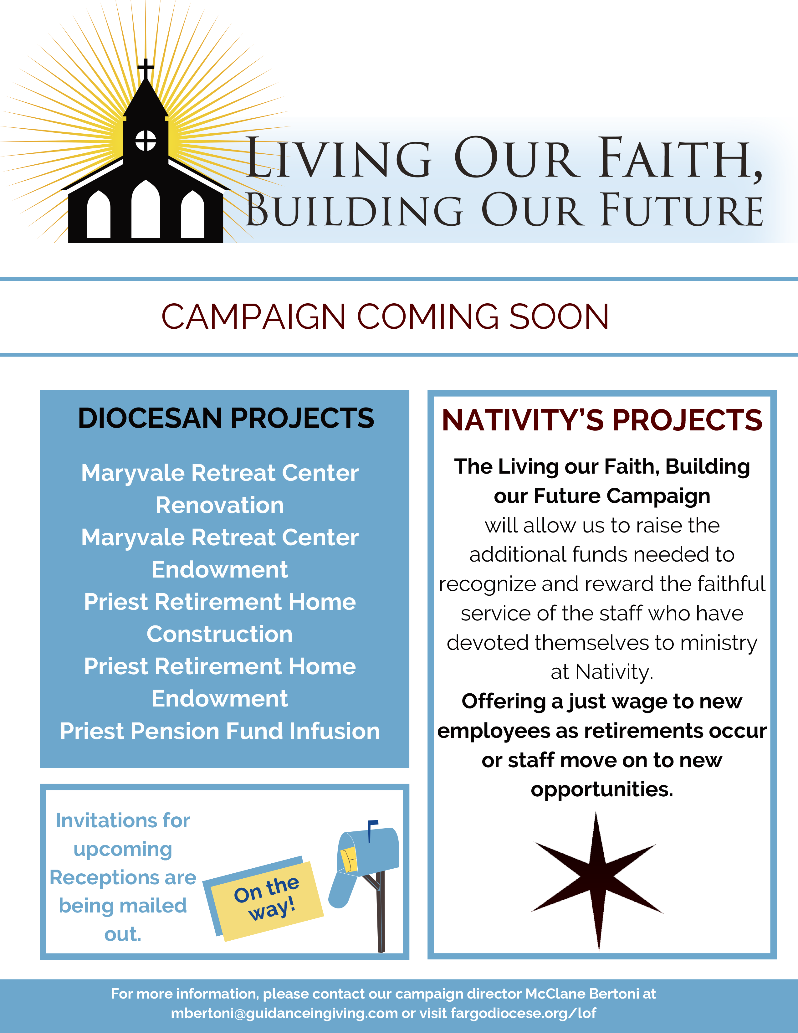 Campaign Coming Soon Nativity Church of Fargo